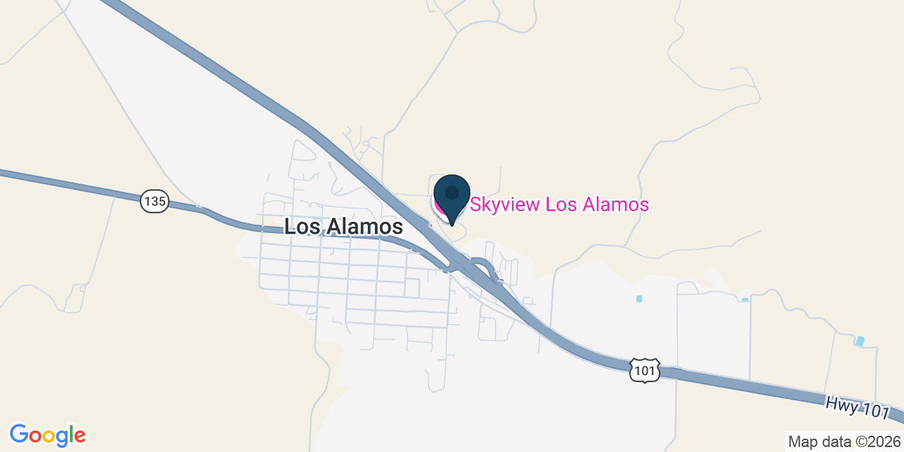 Map showing Los Alamos, Santa Barbara County, CA