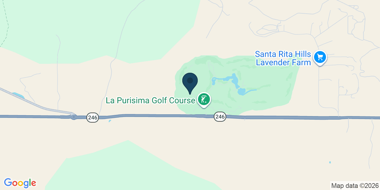 Map showing Lompoc, Santa Barbara County, CA