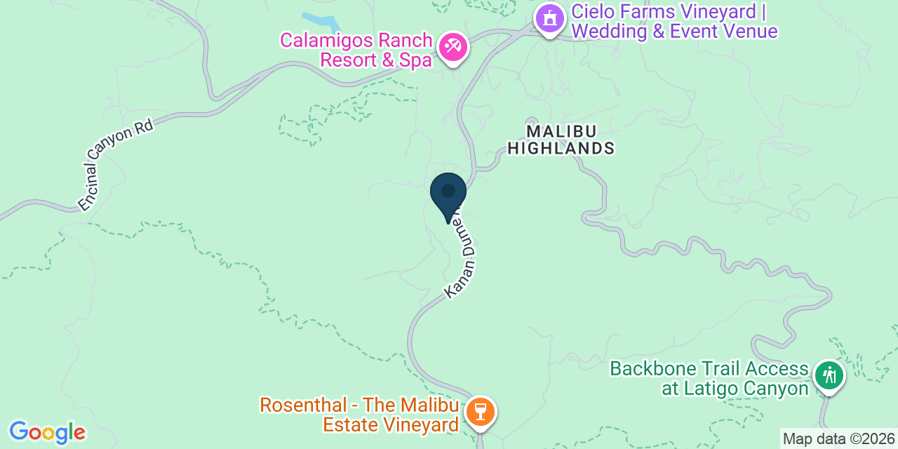 Map showing Malibu, Los Angeles County, CA