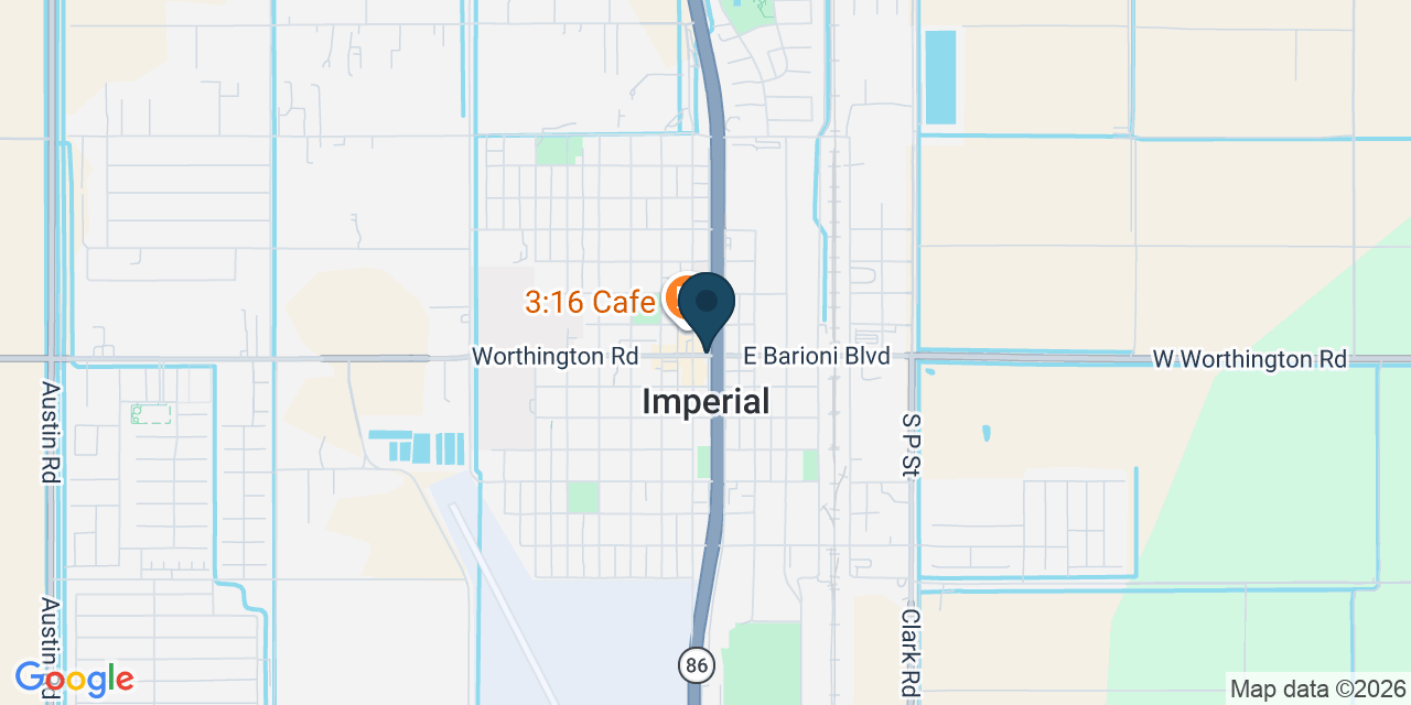 Map showing Imperial, Imperial County, CA