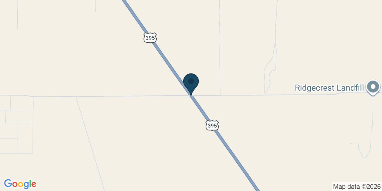 Map showing Kern County, CA