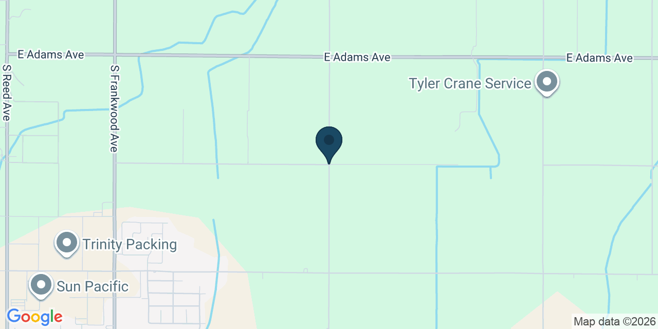 Map showing Fresno County, CA