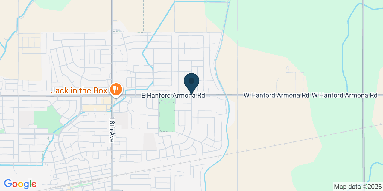Map showing Lemoore, Kings County, CA