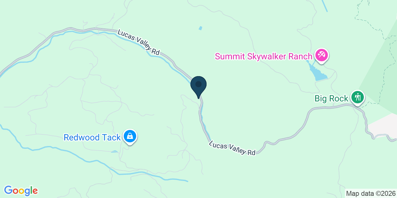 Map showing Nicasio, Marin County, CA