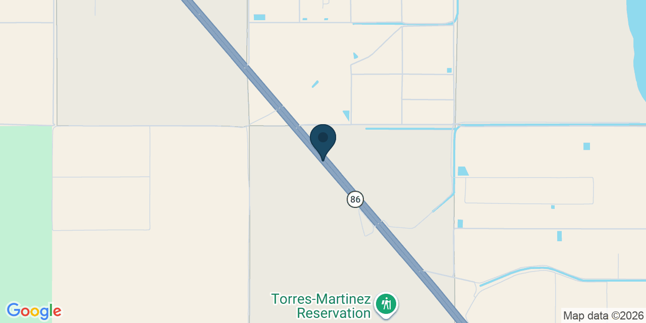 Map showing Thermal, Riverside County, CA