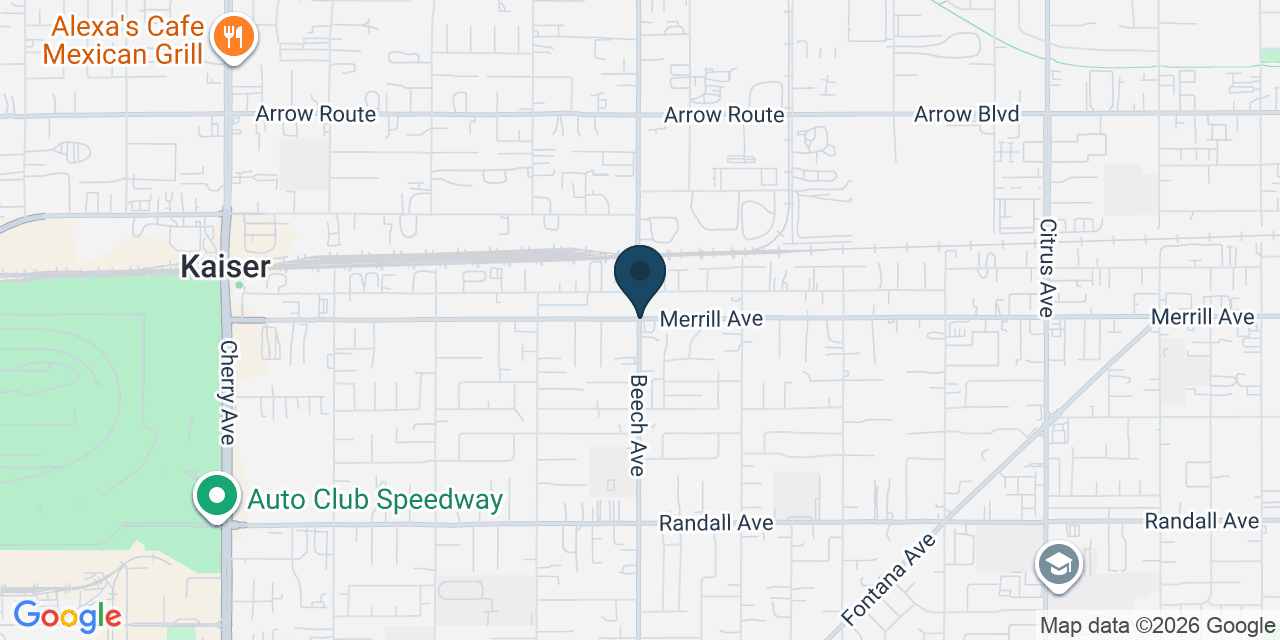 Map showing San Bernardino County, CA