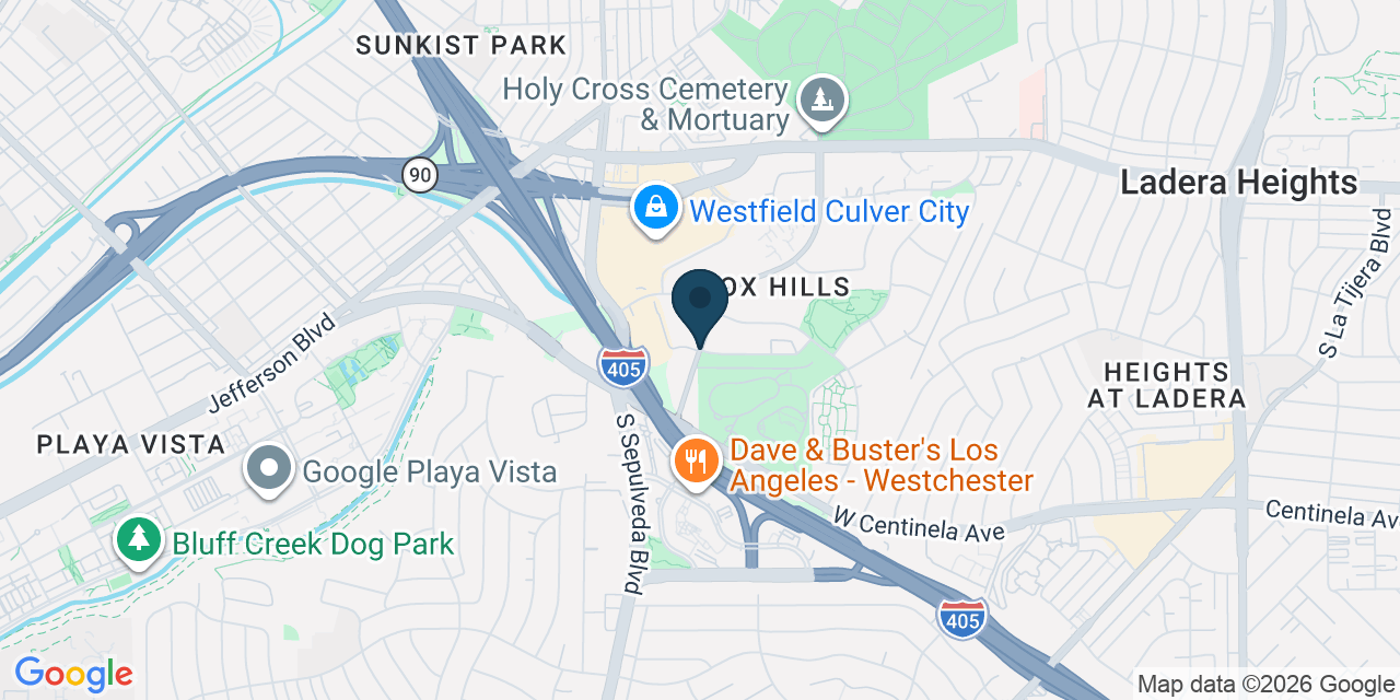 Map showing Culver City, Los Angeles County, CA