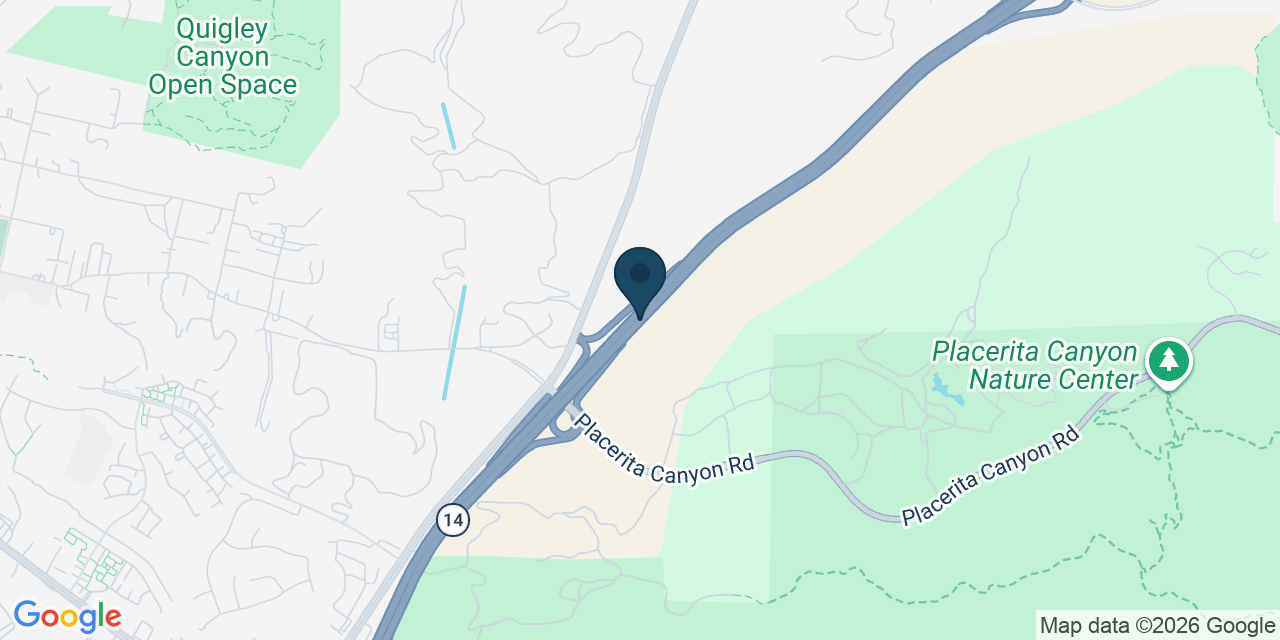 Map showing Santa Clarita, Los Angeles County, CA