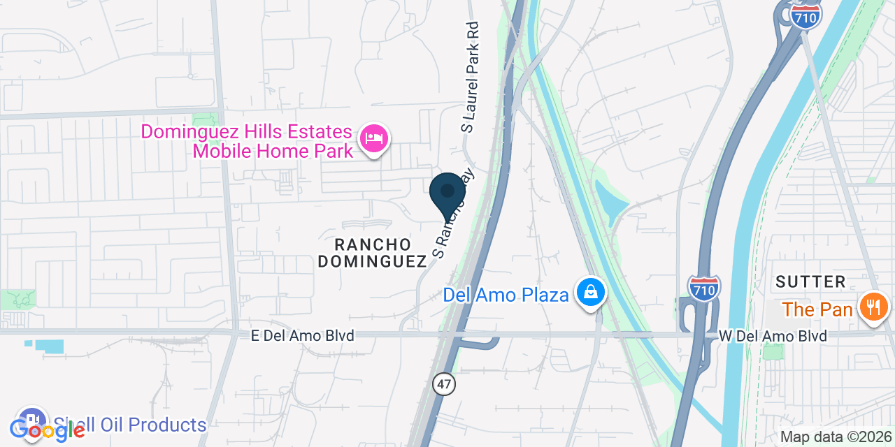 Map showing Los Angeles County, CA