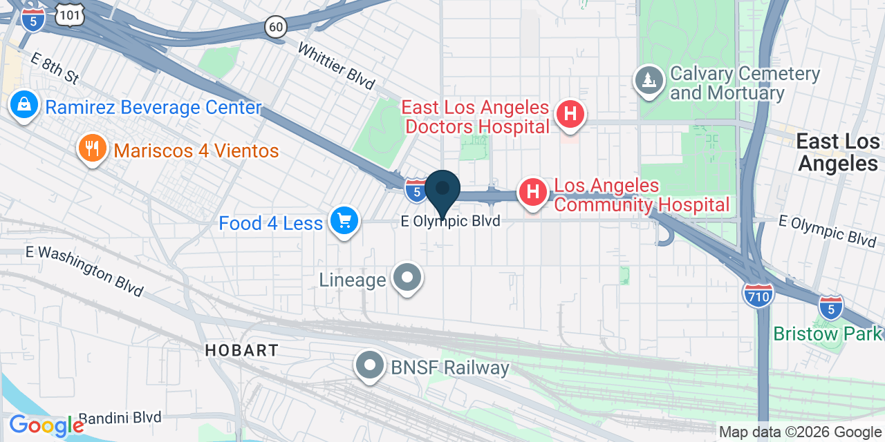 Map showing Los Angeles, Los Angeles County, CA