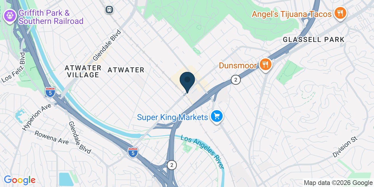 Map showing Los Angeles, Los Angeles County, CA