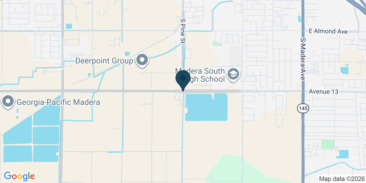 Map showing Madera County, CA
