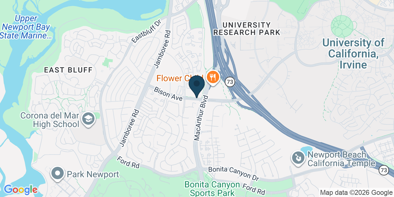 Map showing Orange County, CA