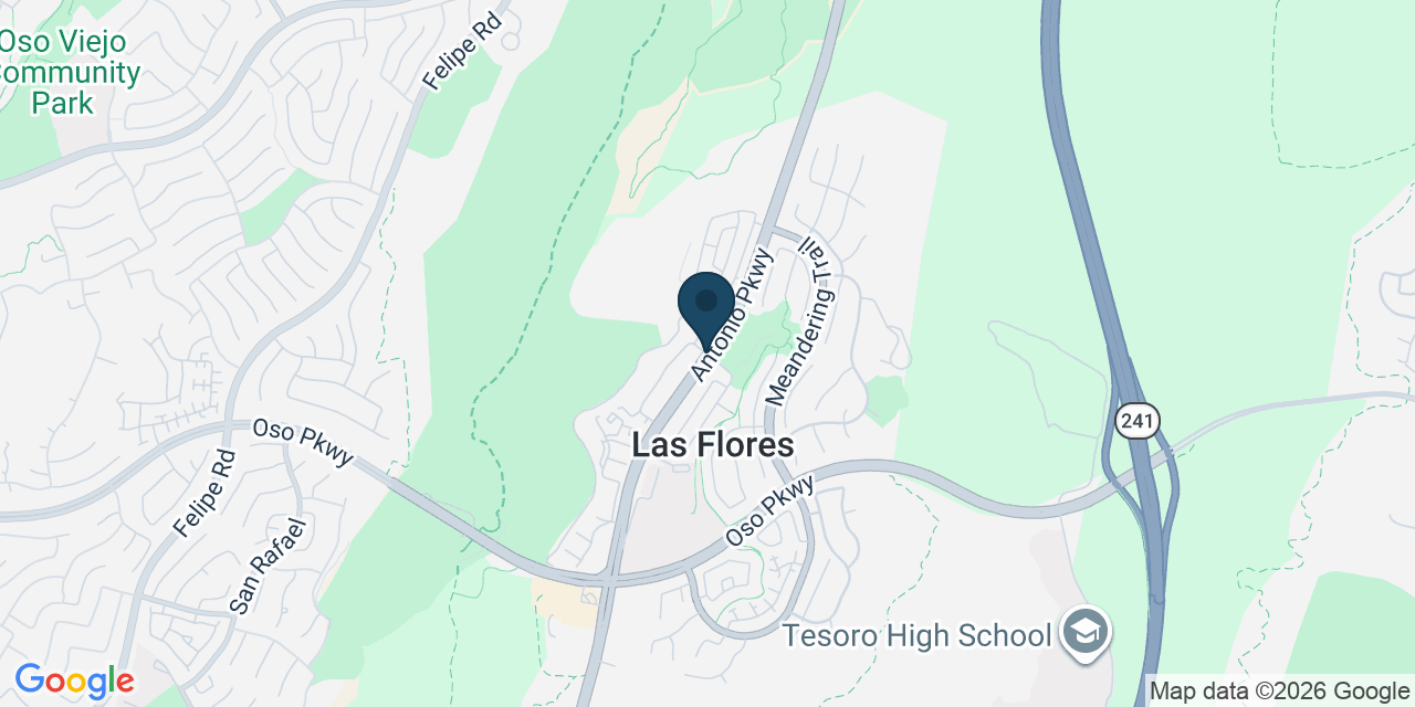 Map showing Las Flores, Orange County, CA