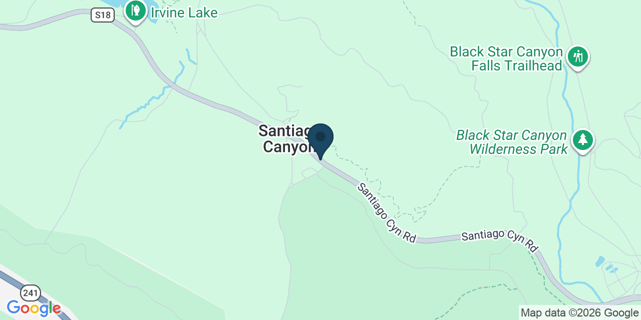 Map showing Orange County, CA