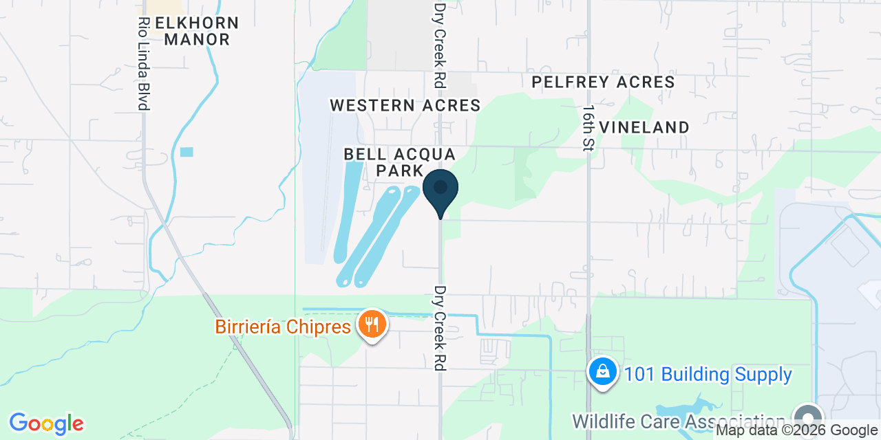 Map showing Rio Linda, Sacramento County, CA