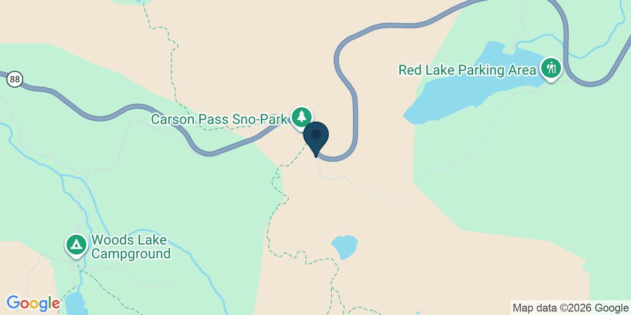 Map showing Alpine County, CA