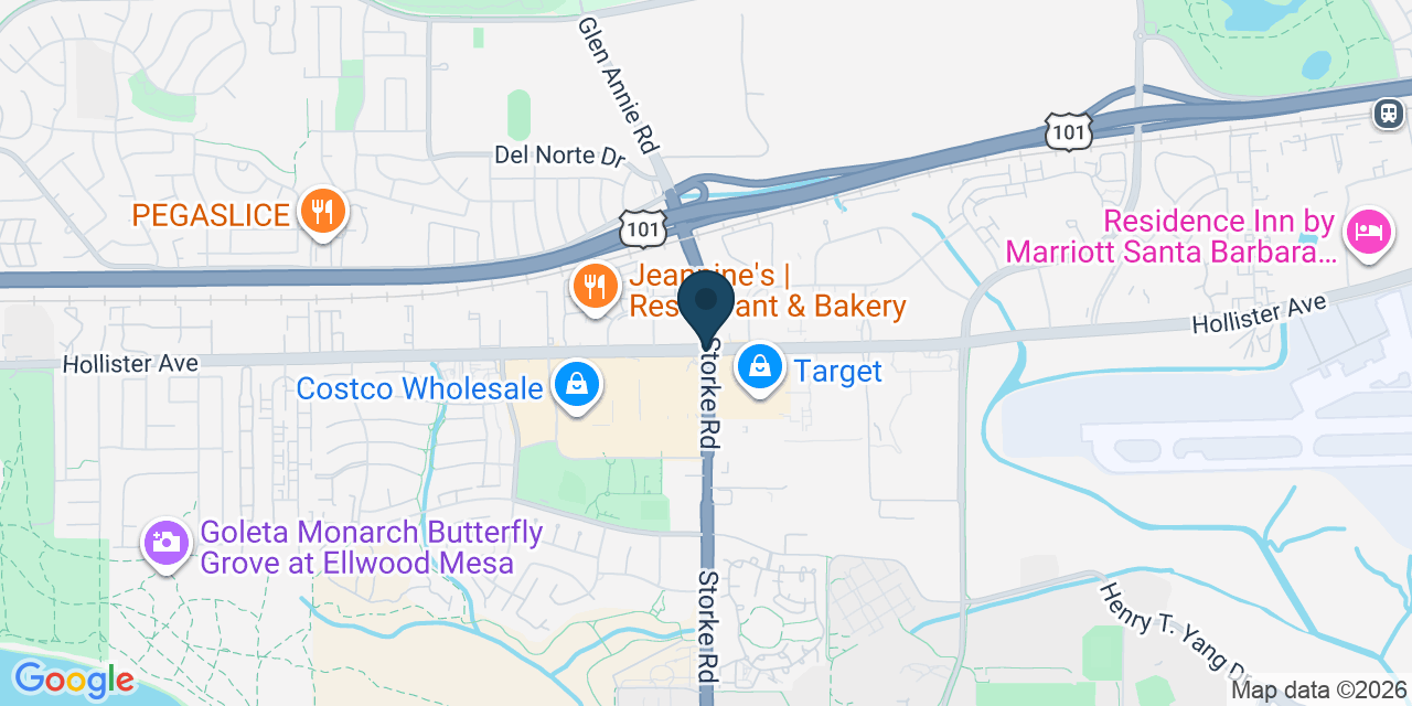 Map showing Goleta, Santa Barbara County, CA