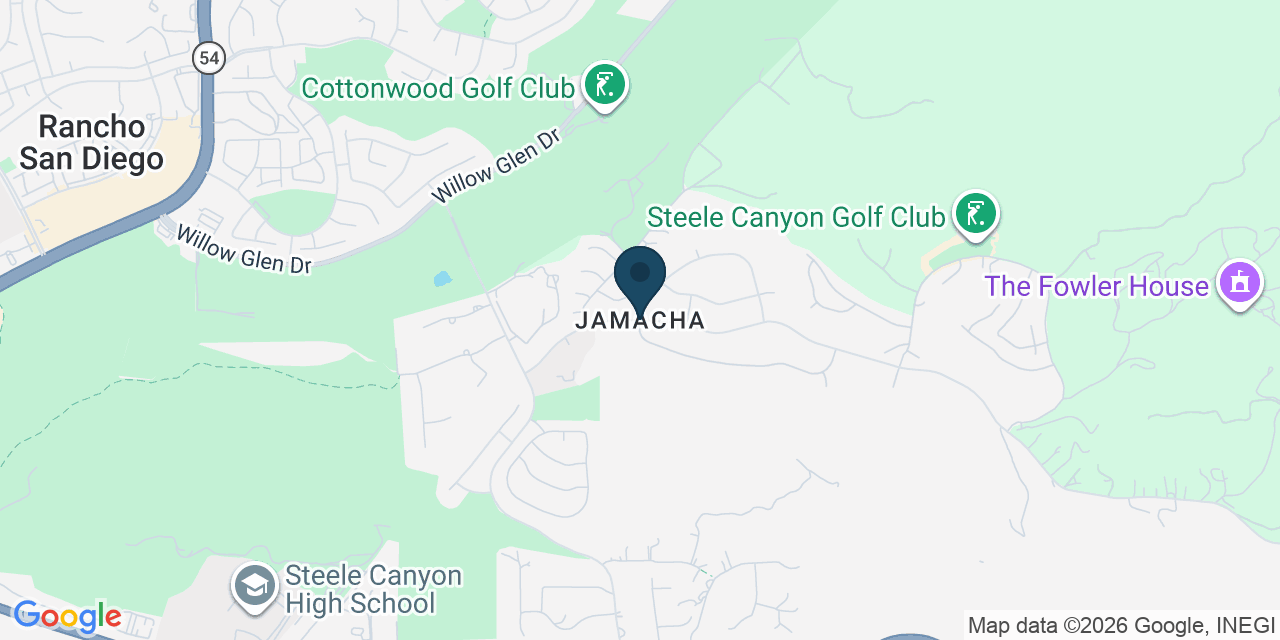 Map showing Jamul, San Diego County, CA
