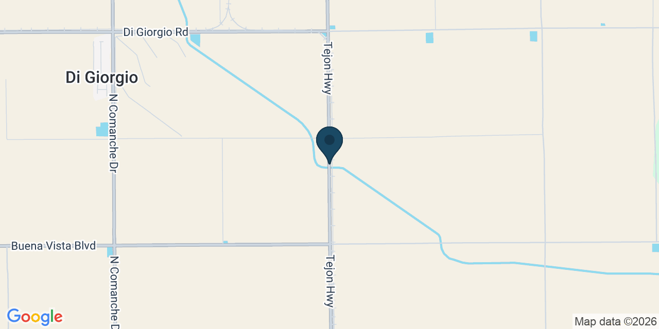 Map showing Kern County, CA