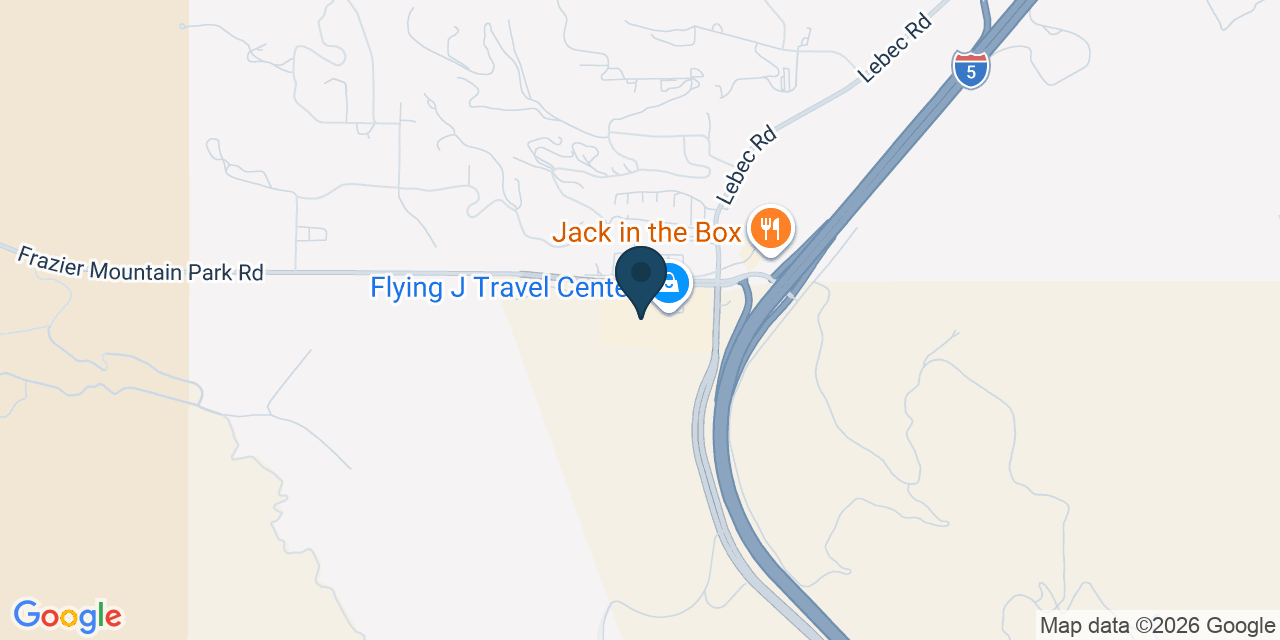 Map showing Lebec, Los Angeles County, CA