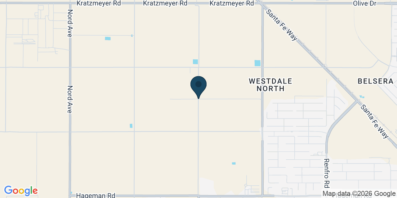 Map showing Kern County, CA