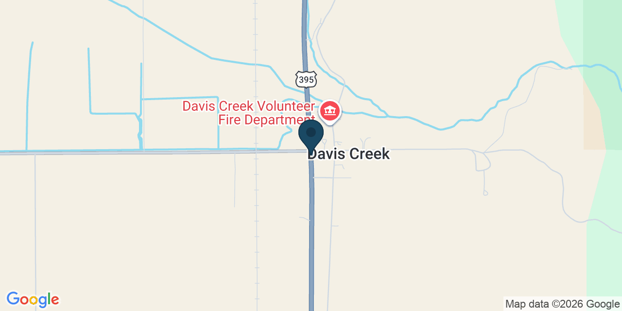Map showing Davis Creek, Modoc County, CA
