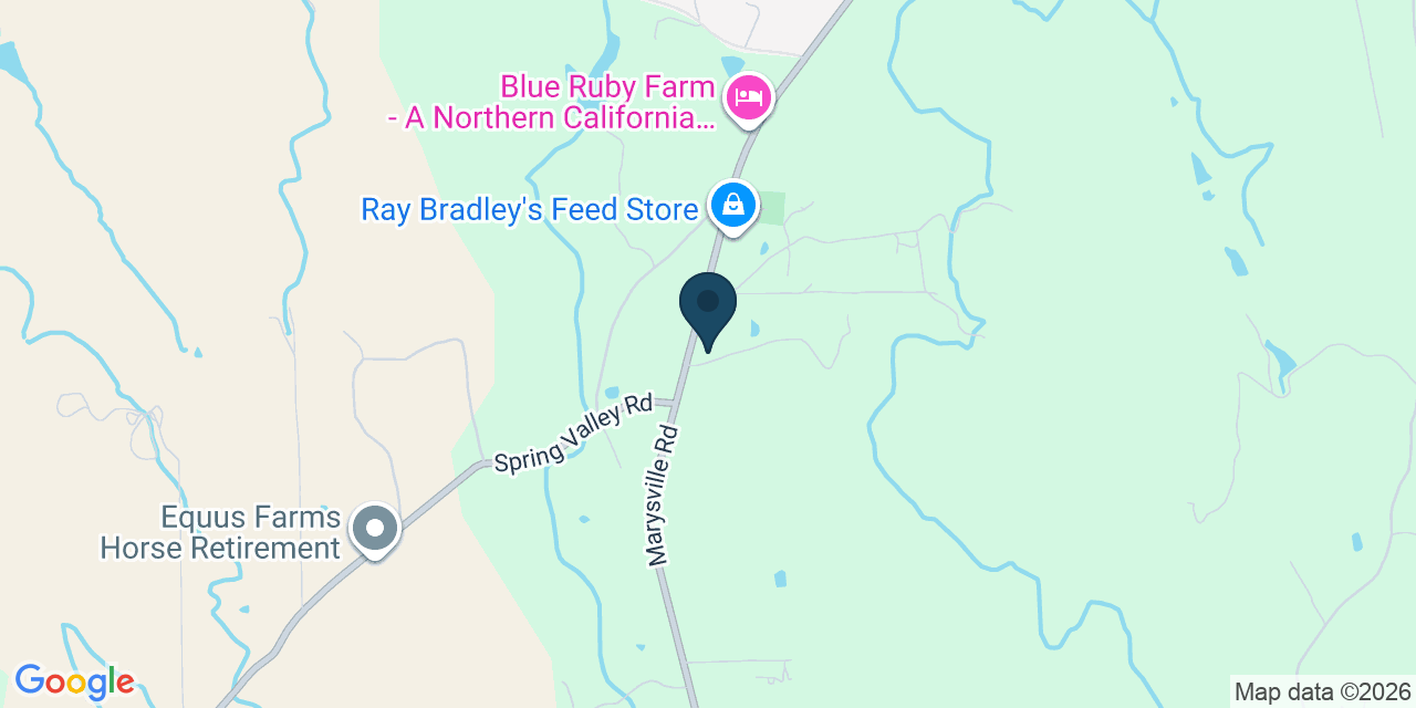 Map showing Browns Valley, Yuba County, CA