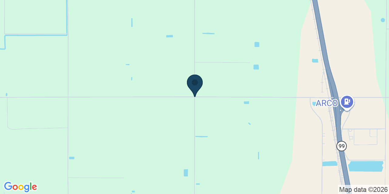 Map showing Pixley, Tulare County, CA