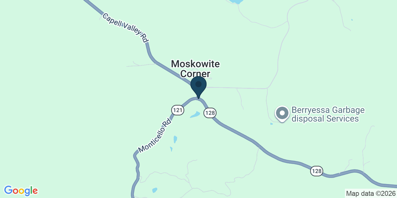 Map showing Moskowite Corner, Napa County, CA