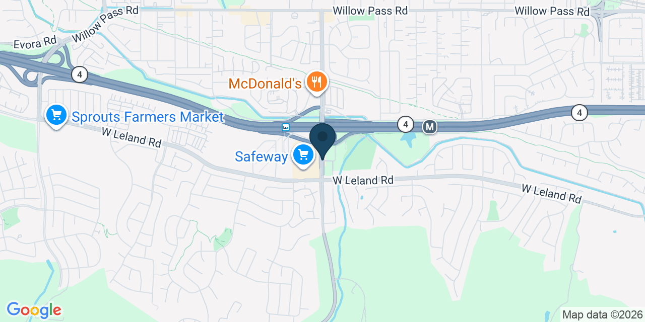 Map showing Bay Point, Contra Costa County, CA