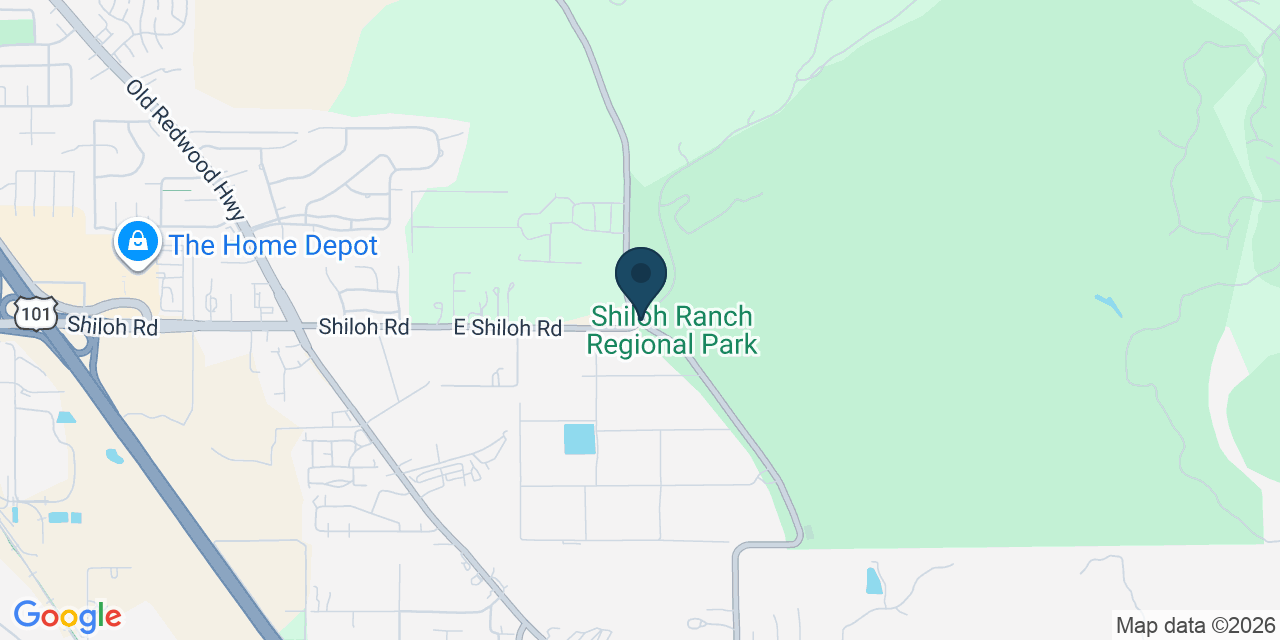 Map showing Sonoma County, CA