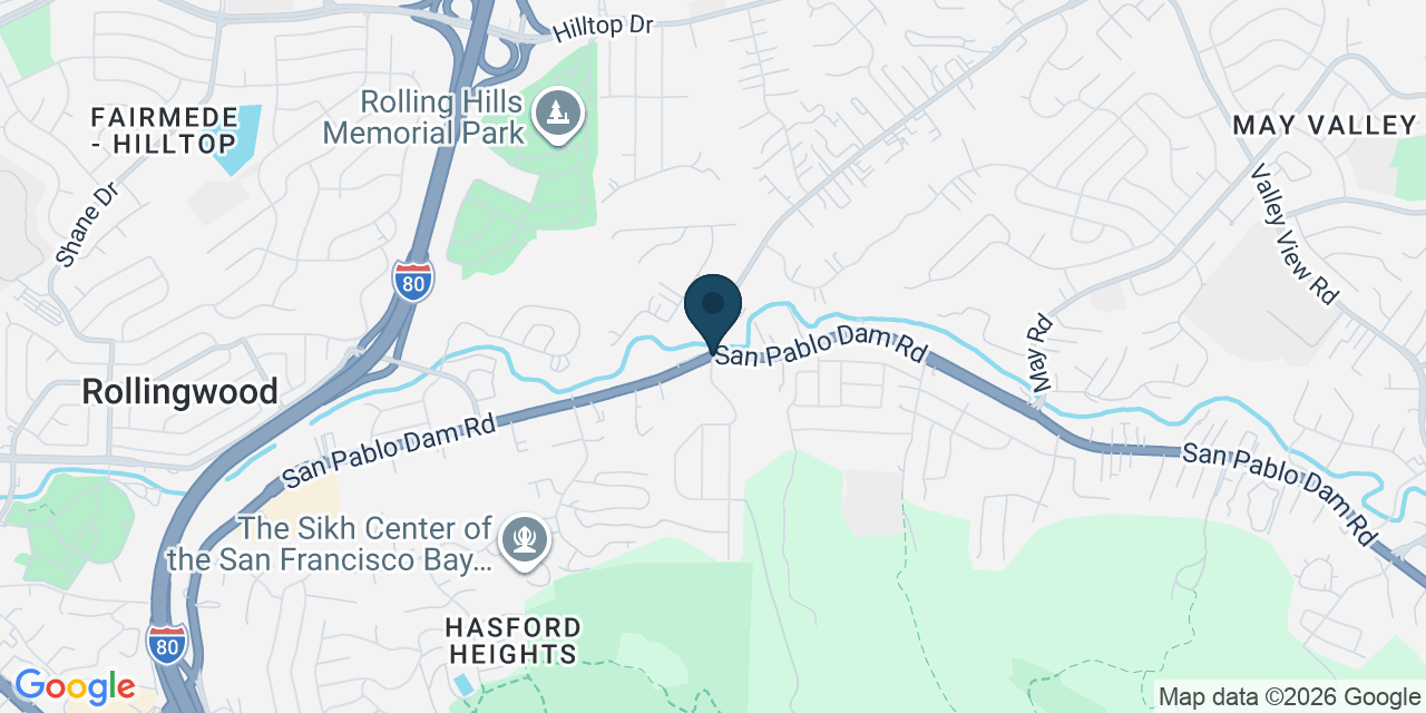 Map showing El Sobrante, Contra Costa County, CA