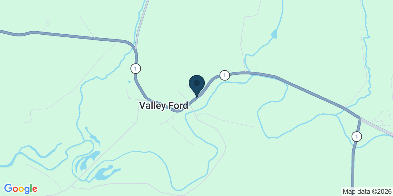 Map showing Valley Ford, Sonoma County, CA