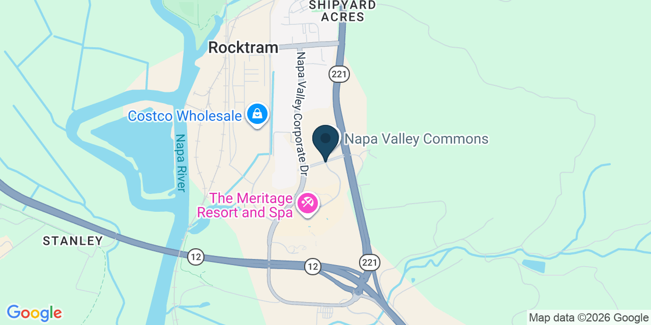 Map showing Napa County, CA