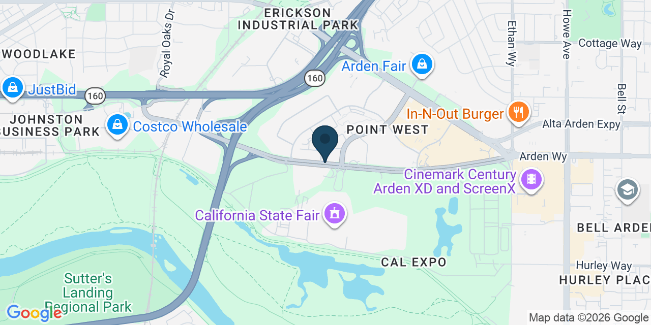 Map showing Sacramento, Sacramento County, CA