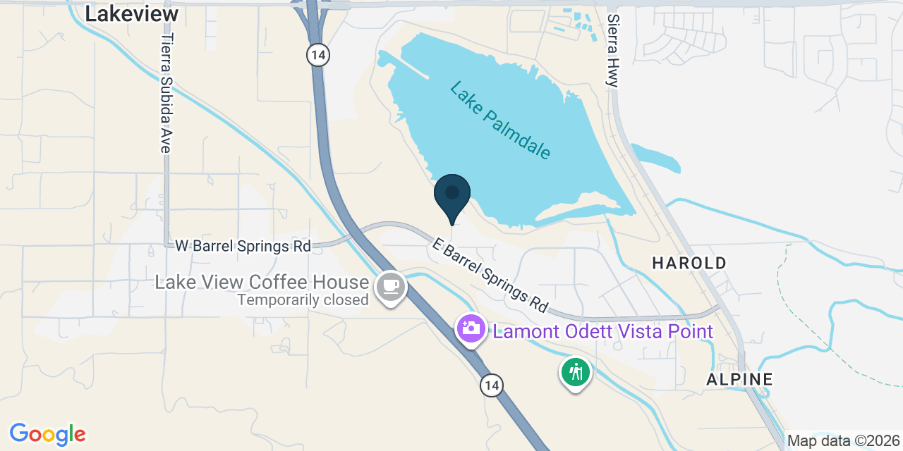 Map showing Los Angeles County, CA