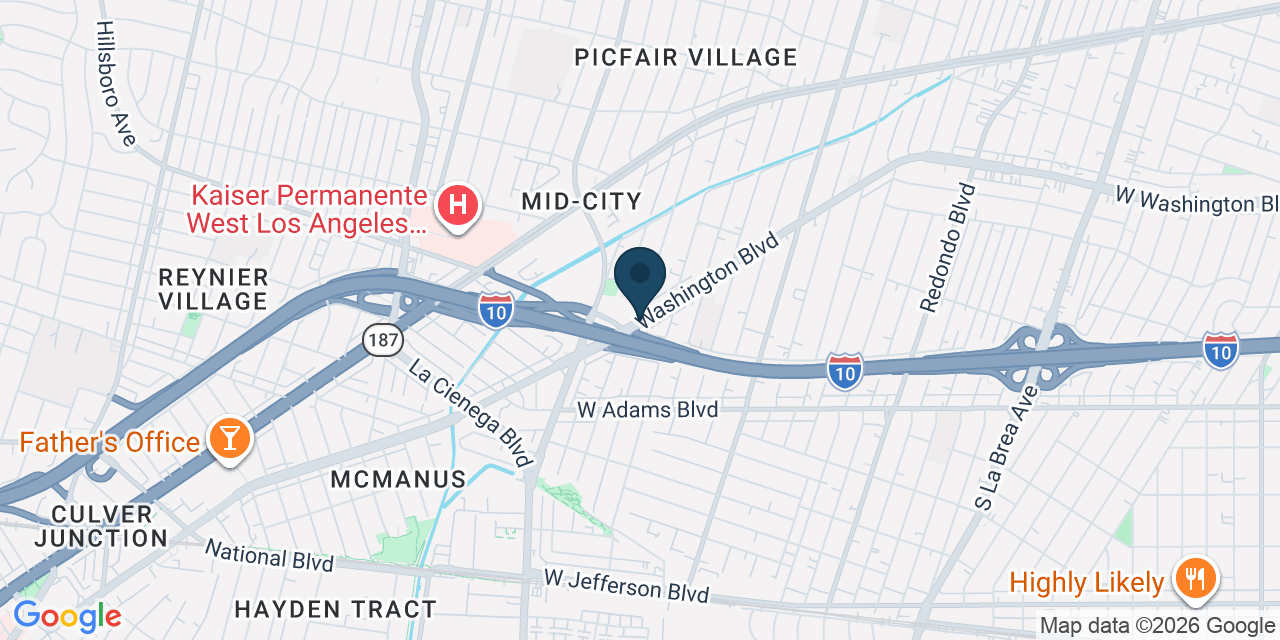 Map showing Los Angeles, Los Angeles County, CA