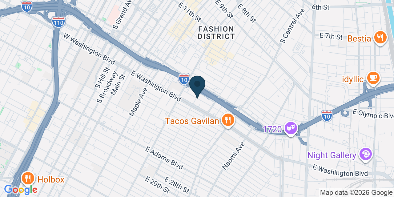 Map showing Los Angeles, Los Angeles County, CA