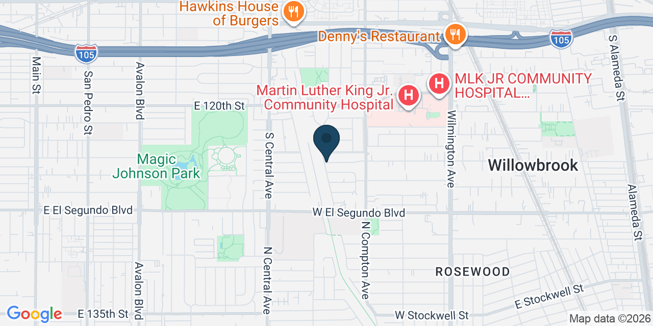 Map showing Los Angeles County, CA