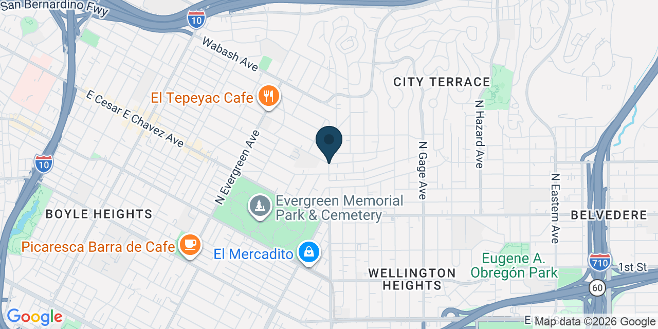 Map showing Los Angeles County, CA