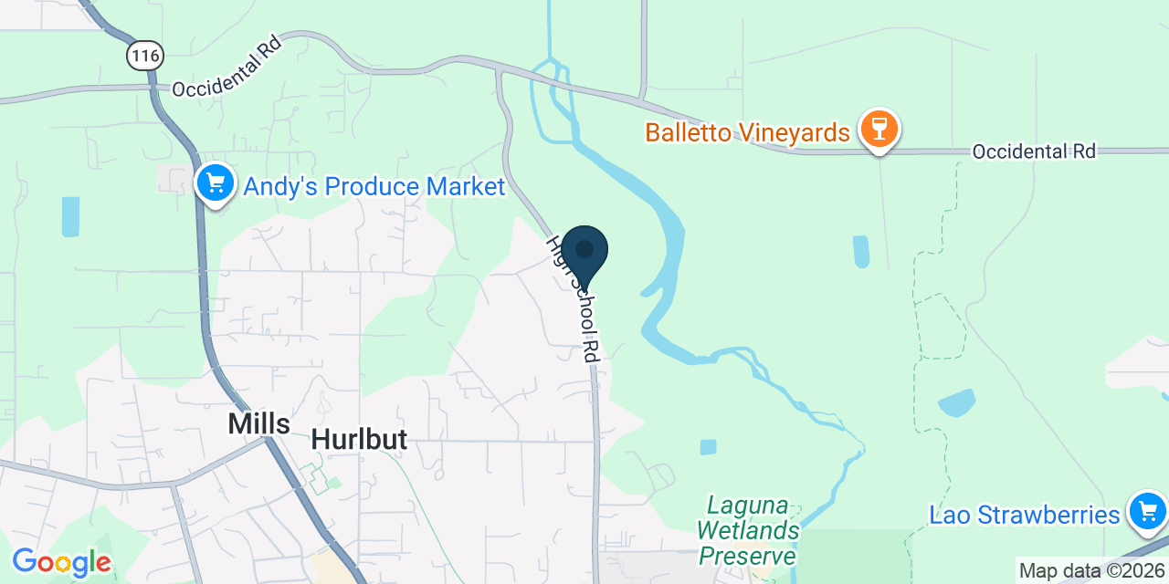 Map showing Sonoma County, CA