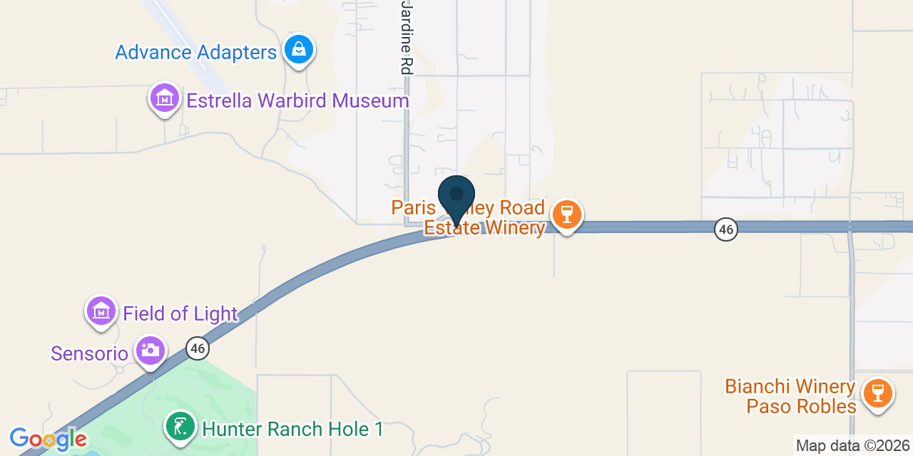 Map showing San Luis Obispo County, CA