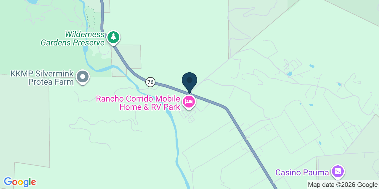 Map showing San Diego County, CA