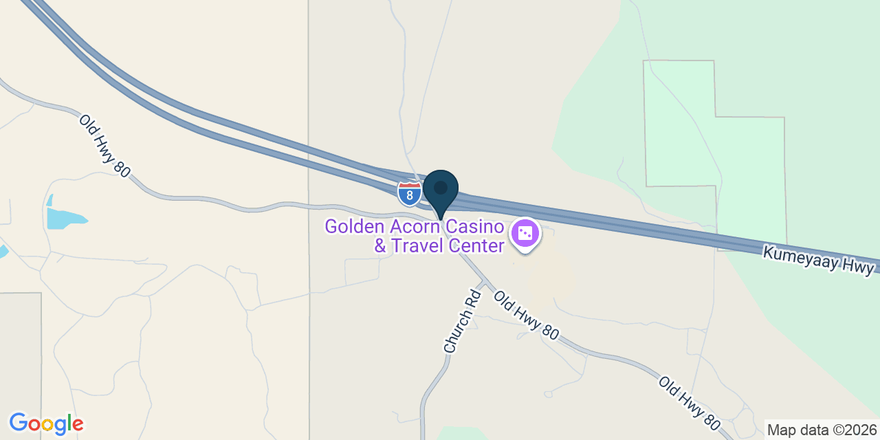 Map showing San Diego County, CA