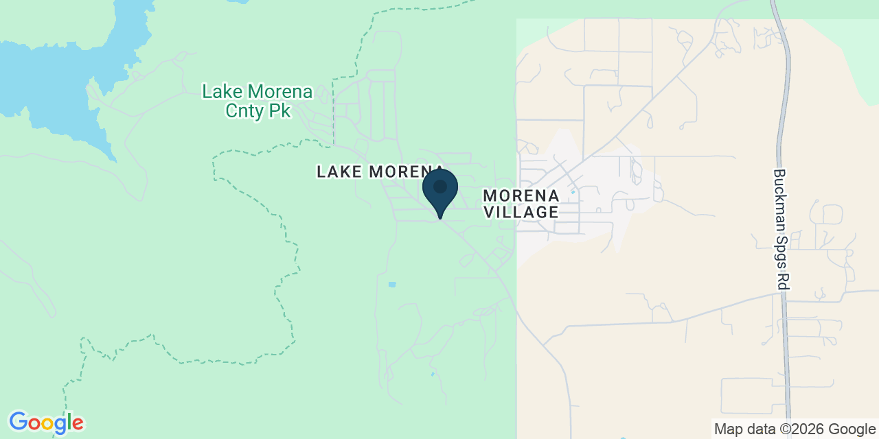 Map showing Campo, San Diego County, CA