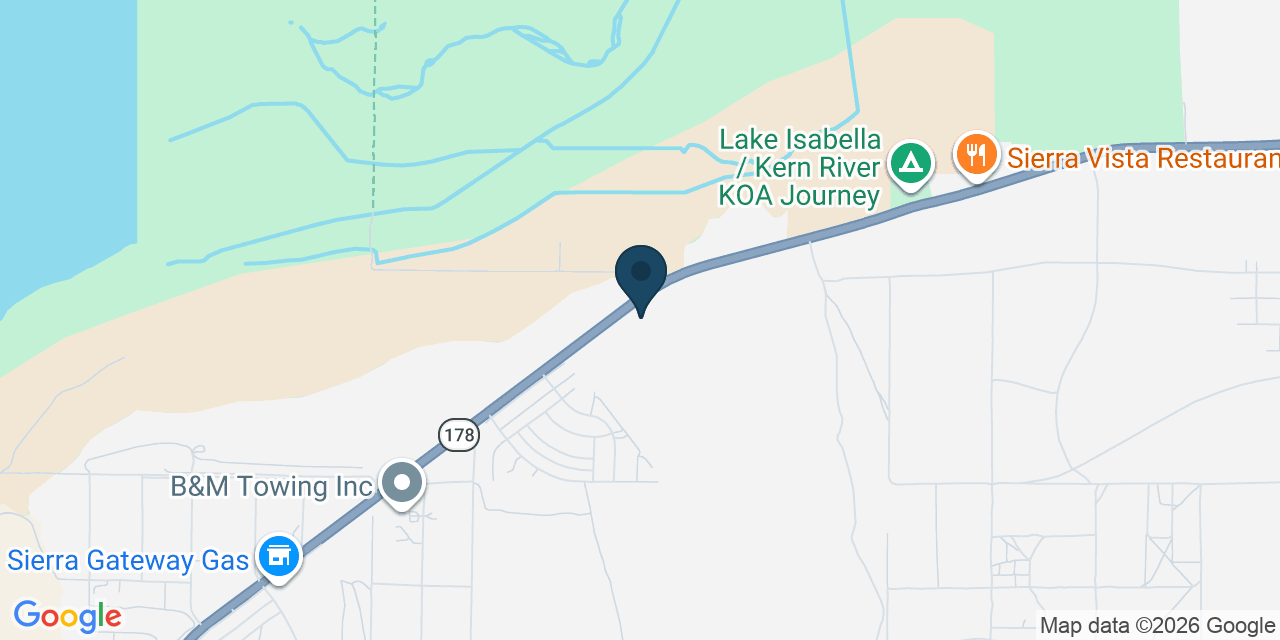 Map showing Weldon, Kern County, CA