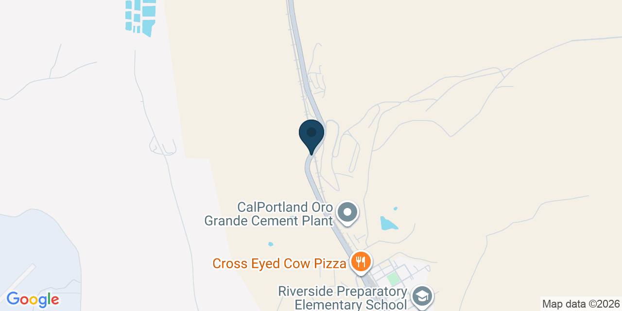 Map showing San Bernardino County, CA