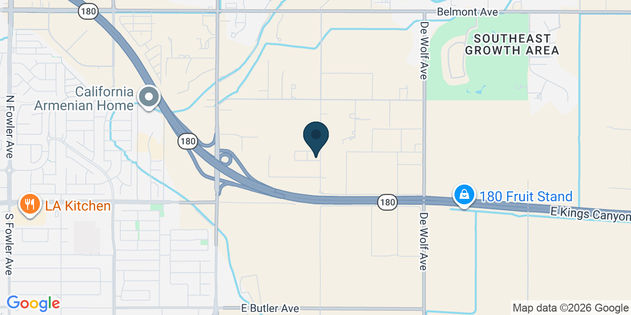 Map showing Fresno, Fresno County, CA