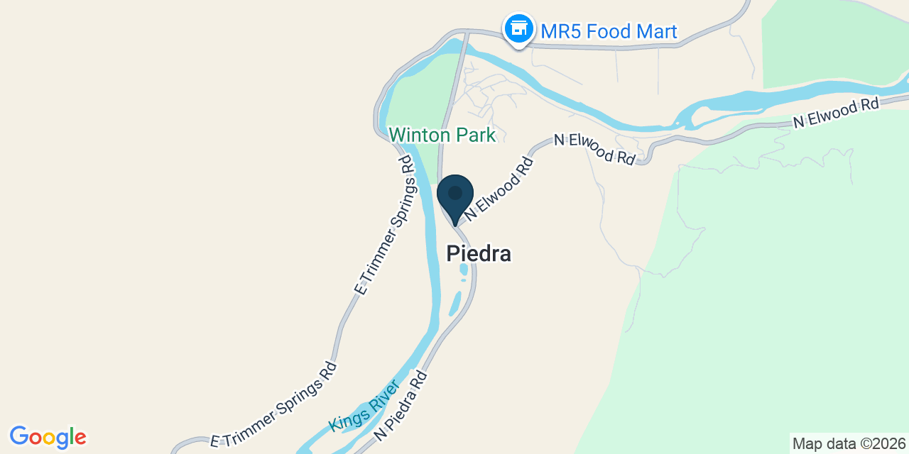 Map showing Fresno County, CA